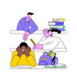 boring lecture isolated cartoon vector image