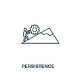 persistence icon thin outline creativepersistence vector image