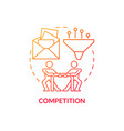 competition red gradient concept icon vector image