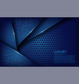 elegant blue background with overlap layer vector image