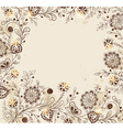 decorative hand drawn background vector image