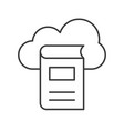 library cloud computing concept icon vector image