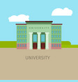 colored univercity building vector image