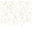 golden glitter shine texture on a white background vector image