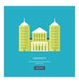 university building icon vector image