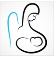 mother and baby icon vector image