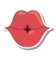 sexy female lips isolated icon vector image