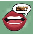 lip female beautiful d icon vector image