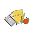 school objects vector image