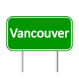 vancouver road sign vector image