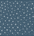 seamless pattern with snowflakes vector image