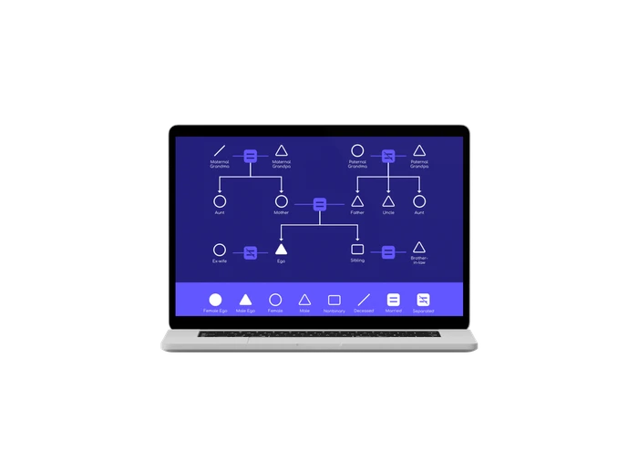 kinship diagram templates