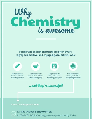 Free  Template: Why Chemistry is Awesome Infographic Template