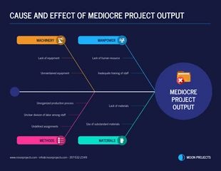 premium  Template: Project Management Cause and Effect Diagram Template