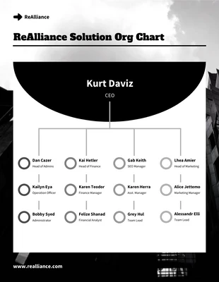 Free  Template: Free Organization Chart Diagram Template