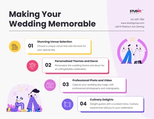 premium  Template: Memorable Wedding Infographic Template