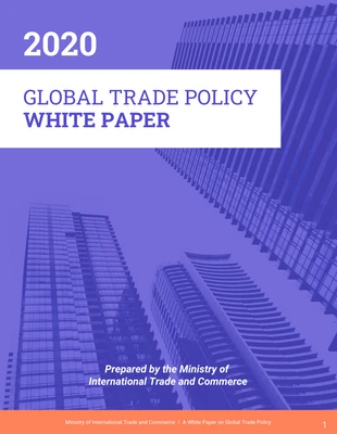 business  Template: Modern Economic Policy White Paper Template