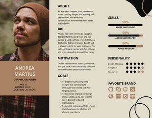 Free  Template: Modern Diagram User Persona Template