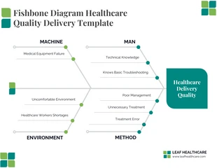 business  Template: Healthcare Quality Improvement Fishbone Diagram Template