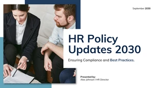 business  Template: HR Policy Updates Presentation Template