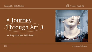 Free  Template: A Journey Through Art Presentation Template