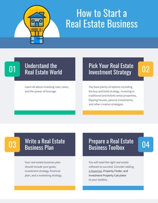 premium  Template: Colorful Real Estate Business Infographic Template