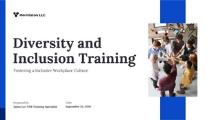 Free  Template: Diversity and Inclusion Training HR Template