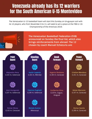 Free  Template: Basketball Infographic Template