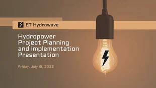 premium  Template: Hydropower Project Presentation Template