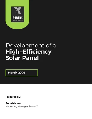 business  Template: Solar Panel Electricity White Paper Template