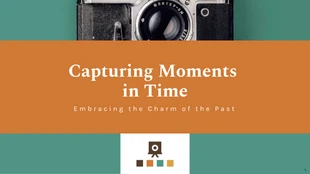 business  Template: Vintage Capturing Moments in Time Presentation Template