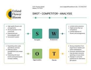 premium  Template: تحليل SWOT المنافس