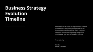 Free  Template: Business Strategy Timeline Presentation Template