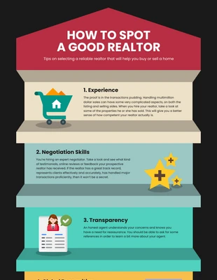 premium  Template: How to Spot a Good Realtor Infographic Template