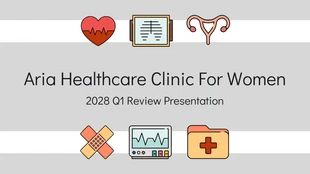 business  Template: Healthcare Clinic Quarterly Presentation Template