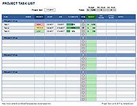 Thumbnail - Project Task List Template