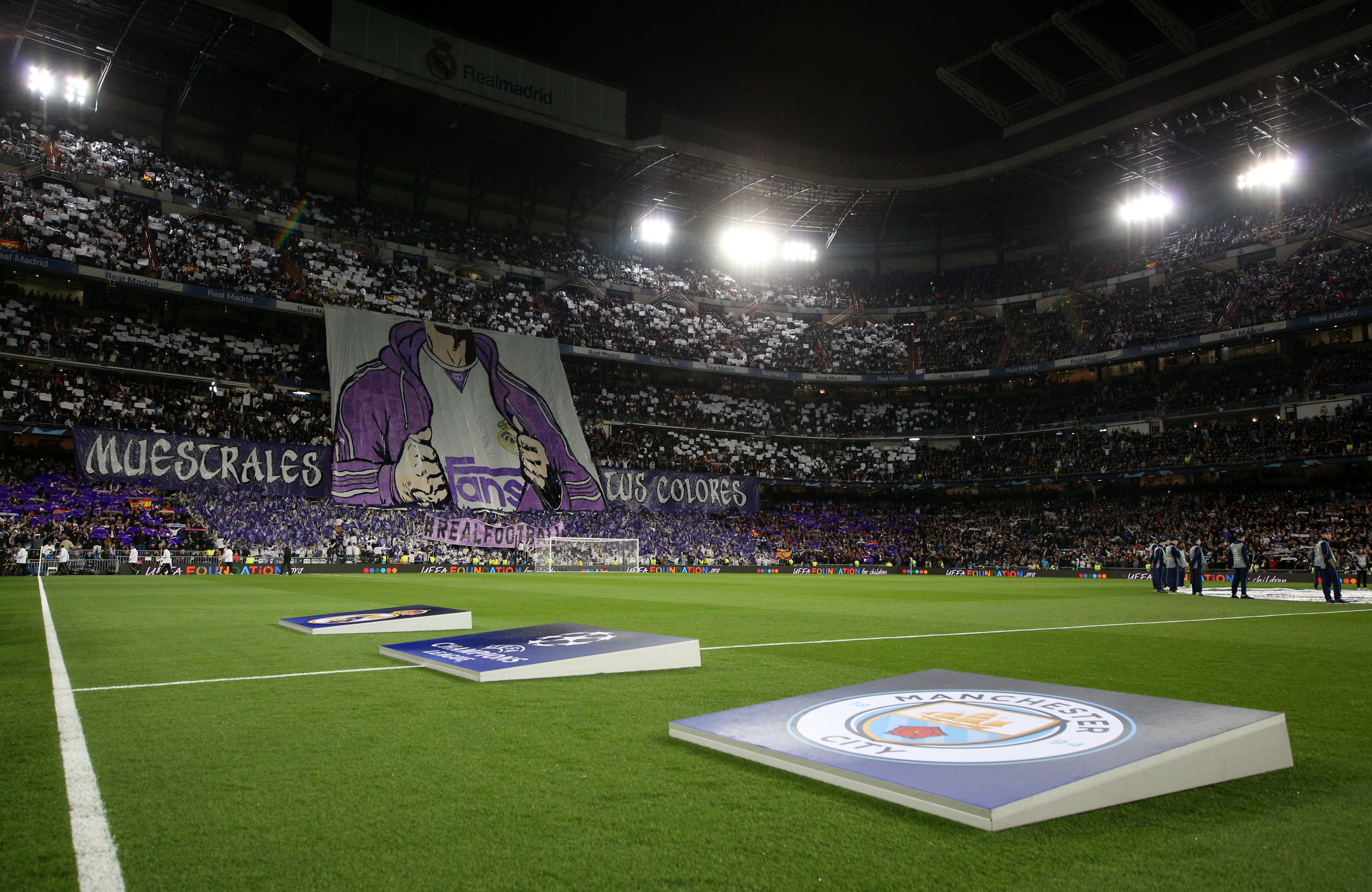 Real Madrid v Manchester City - UEFA Champions League Round of 16: First Leg