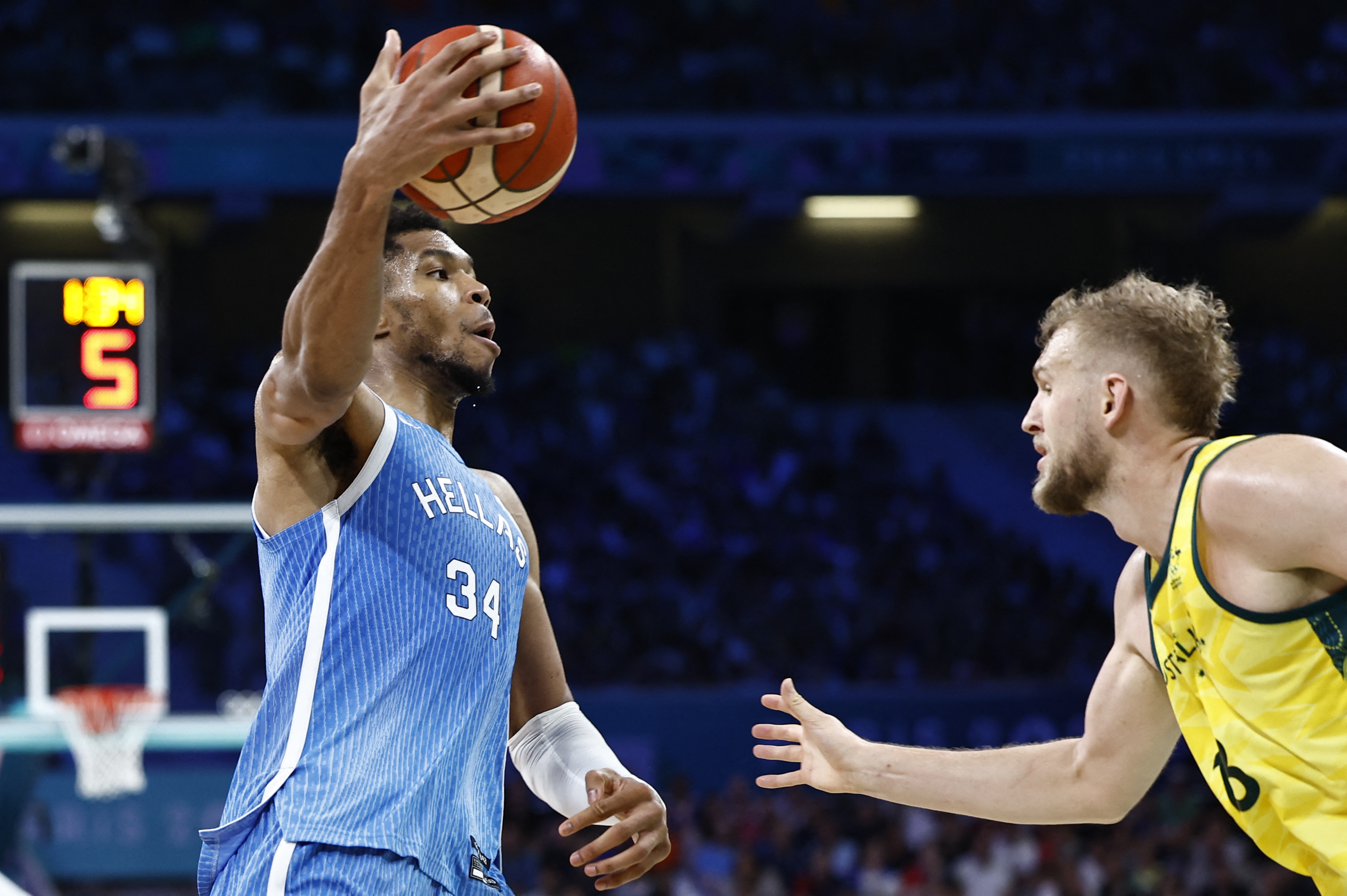 BASKETBALL-OLY-PARIS-2024-AUS-GRE