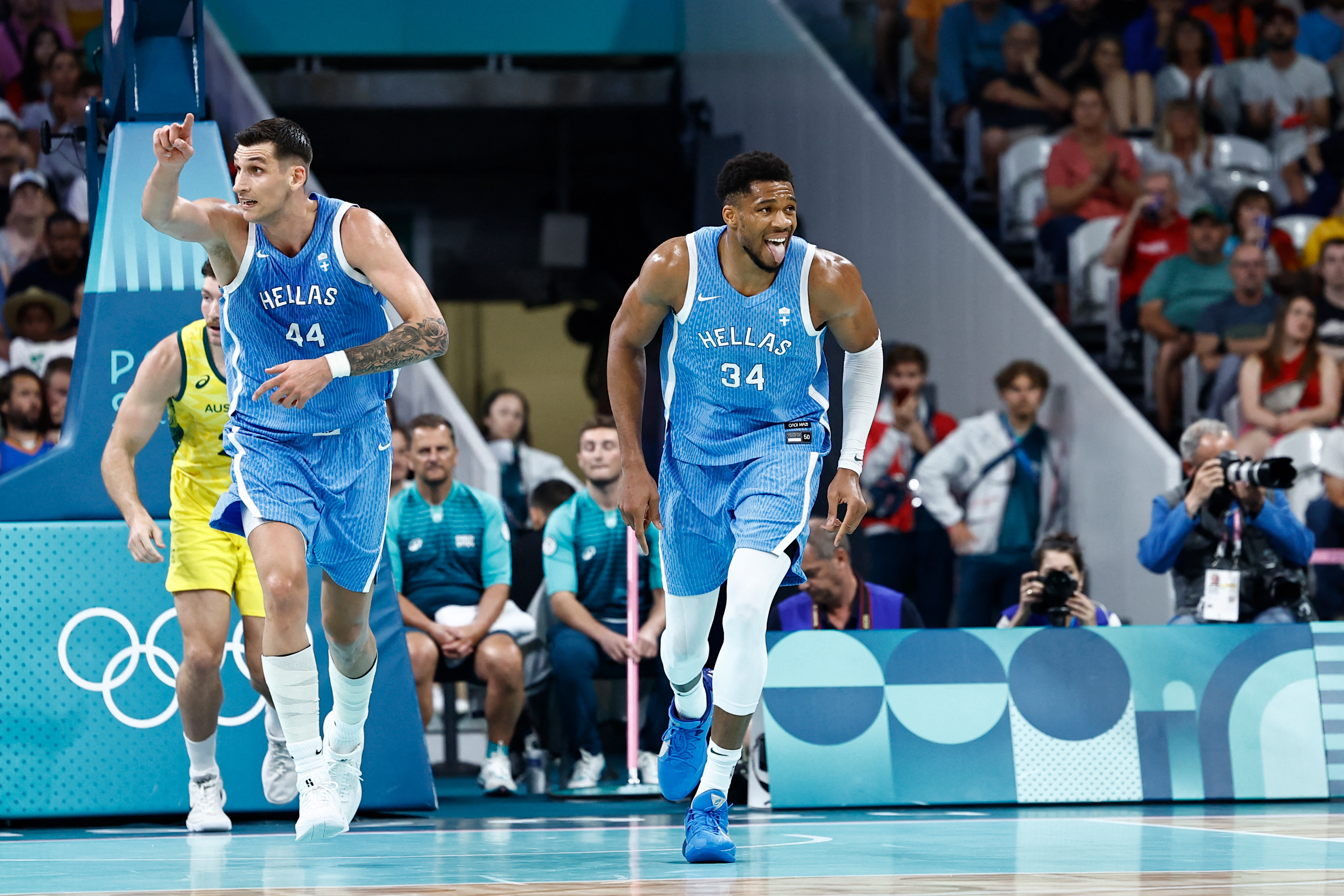 BASKETBALL-OLY-PARIS-2024-AUS-GRE