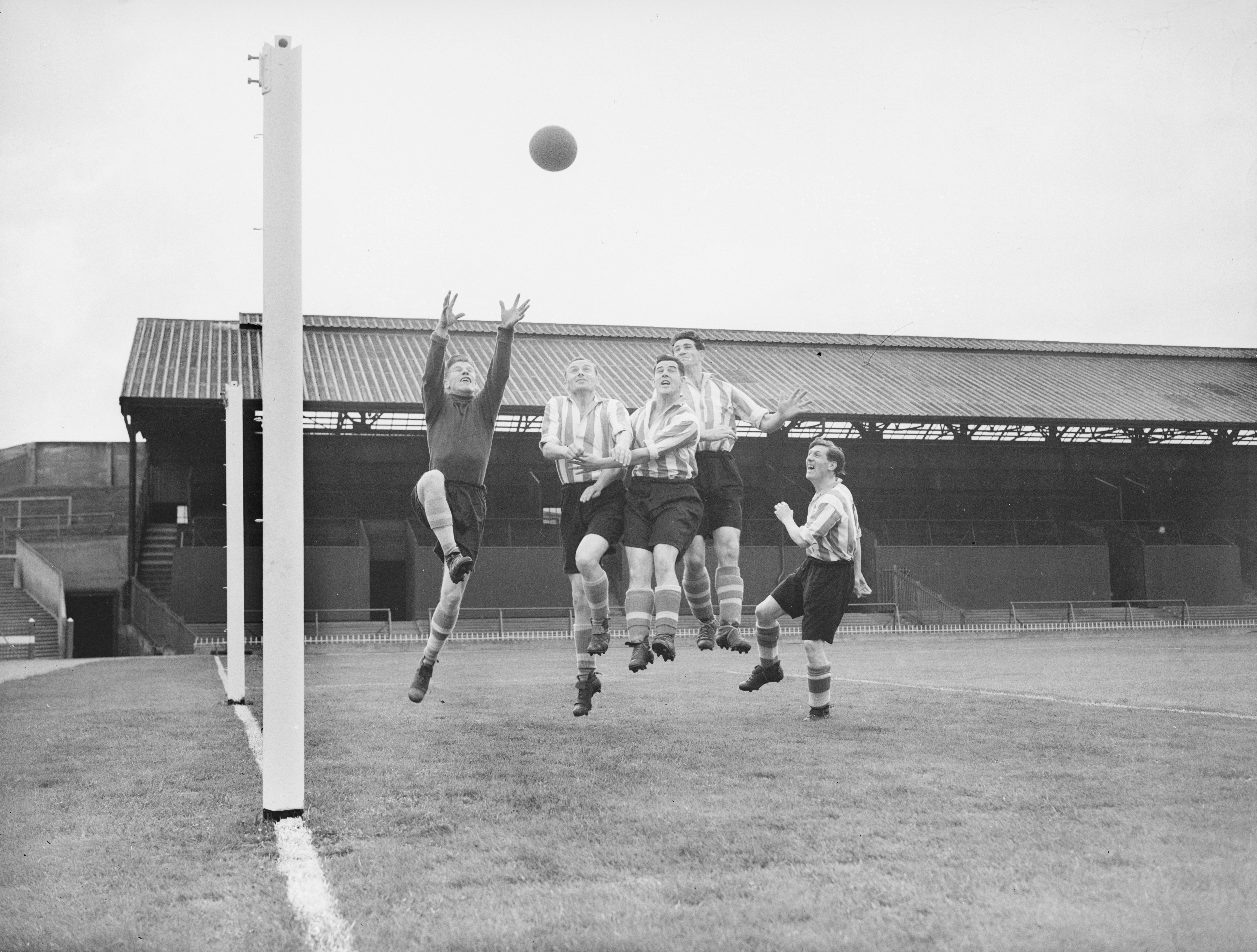 Sunderland FC footballers seen here in training at Roker Park 16th August 1952