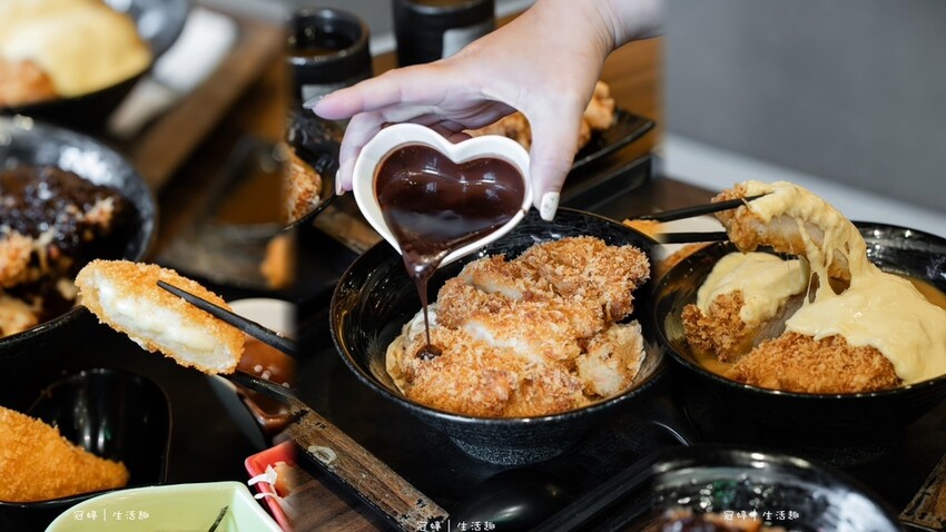 中山捷運站餐廳_新丼，巧克力豬排是什麼神仙組合，一口入魂，大