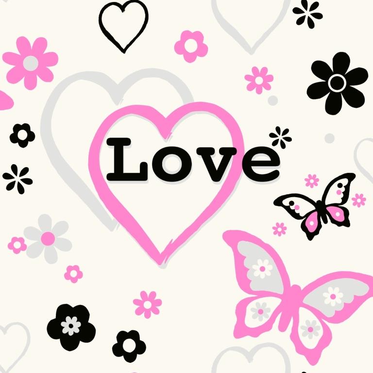 Free download Debona Love White Pink Wallpaper 6206 [768x768] for your  Desktop, Mobile & Tablet | Explore 69+ Love Pink Background | Pink Love  Wallpaper, Love Pink Backgrounds, Pink Love Heart Backgrounds