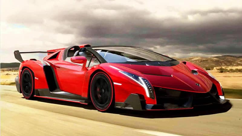 Most Expensive Cars - Lamborghini Veneno Roadster