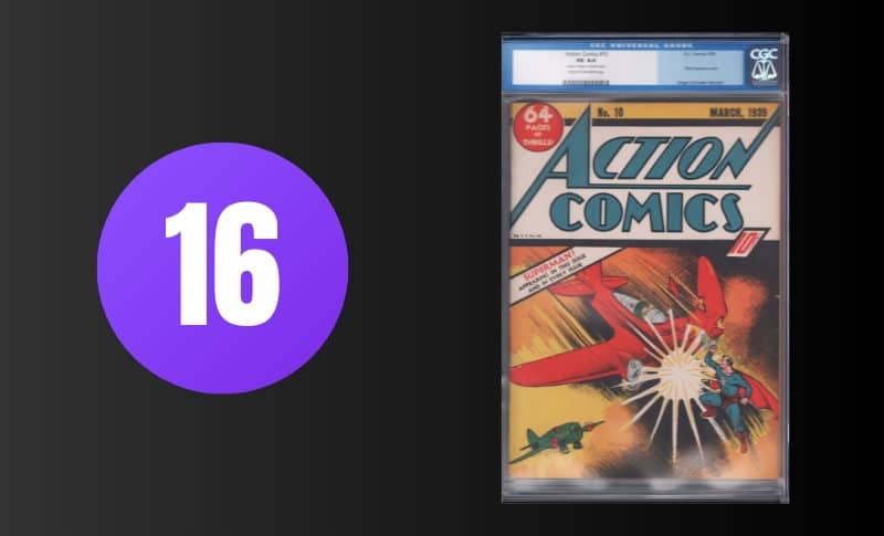 Most Expensive Comic Books - Action Comics #10