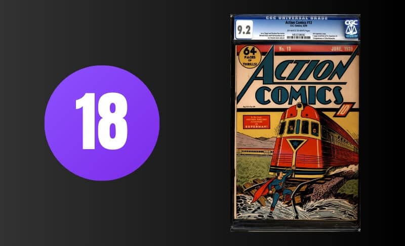 Most Expensive Comic Books - Action Comics #13