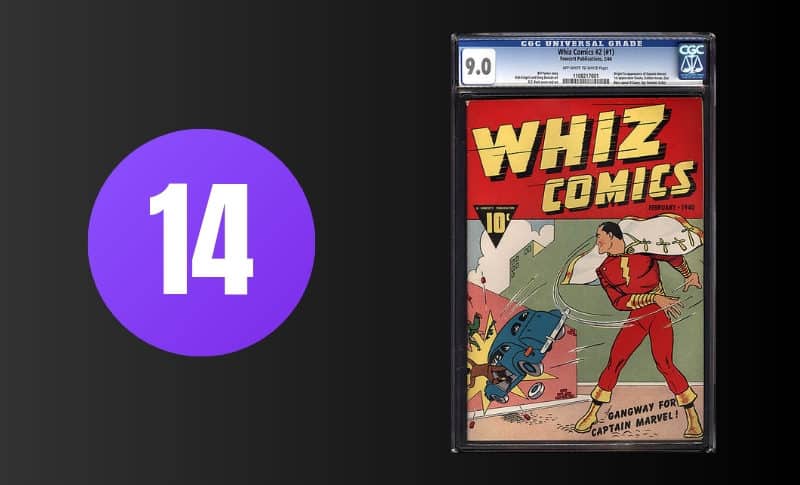 Most Expensive Comic Books - Whiz Comics #2