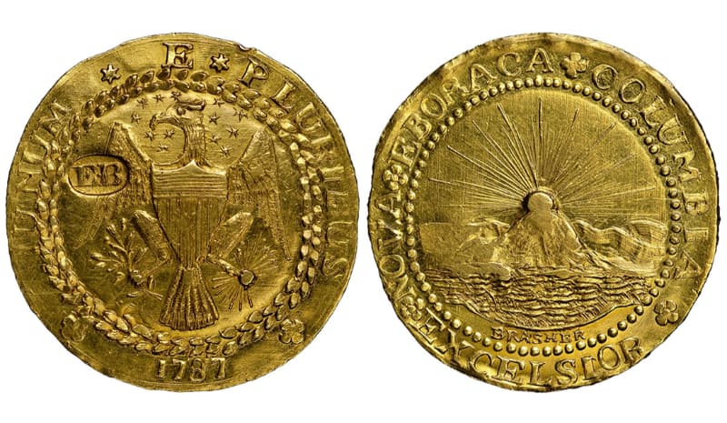 Most Expensive Coins - Brasher Doubloon (1787)