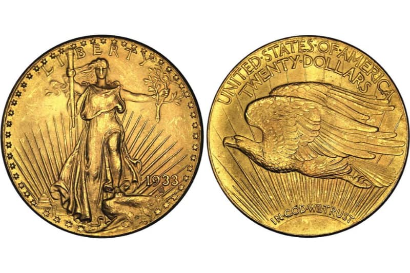 Most Expensive Coins - Double Eagle (1933)