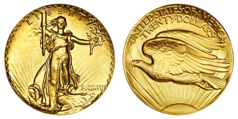 Most Expensive Coins - Saint-Gaudens Double Eagle (1907)