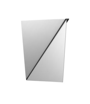 Muuto Gaze Mirror Polished Steel Angle 30 x 25